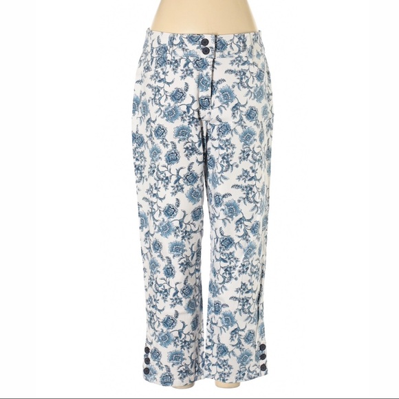 Charter Club Button-Cuff Tummy Control Capri Pants - 8 - Picture 1 of 10